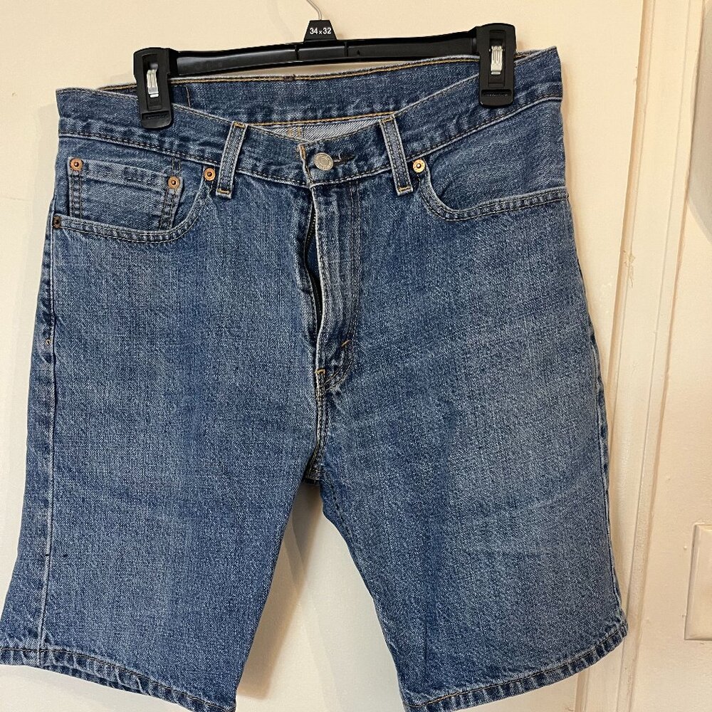 Men's Levis 505 Blue Jean Shorts Size 33